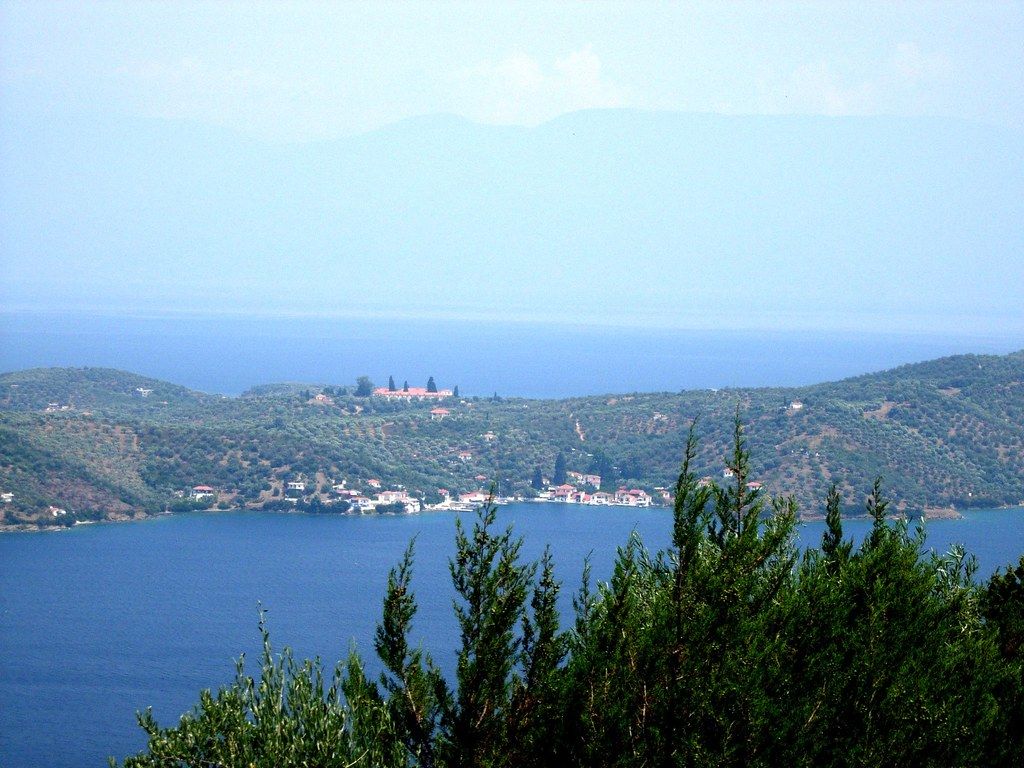 View over the Pagasetic Gulf from Palaio Trikeri